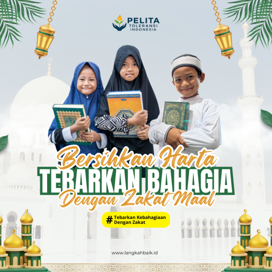 Putih Hijau dan Emas Modern Santunan Anak Yatim Instagram Post